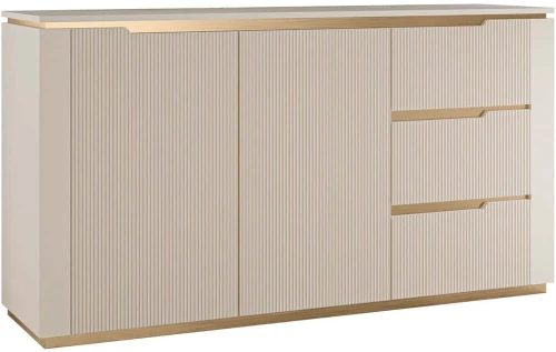 Μπουφές Hilafin 163054179 153x40x84cm Beige Μοριοσανίδα,ABS