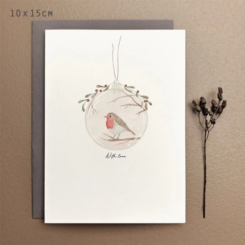 Κάρτα Bauble - With love