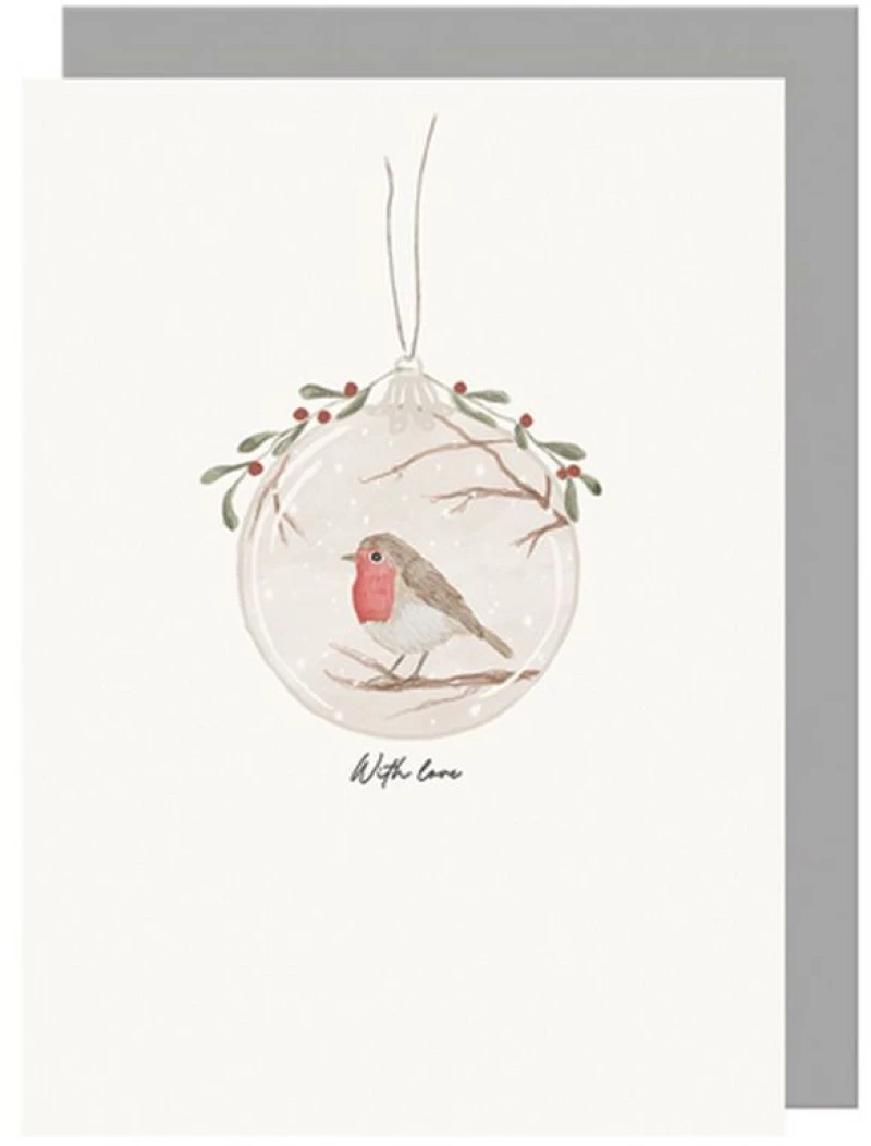 Κάρτα Bauble - With love