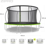 Τραμπολίνο κήπου Zipro Jump Pro Premium με εσωτερικό δίχτυ 14FT 435cm