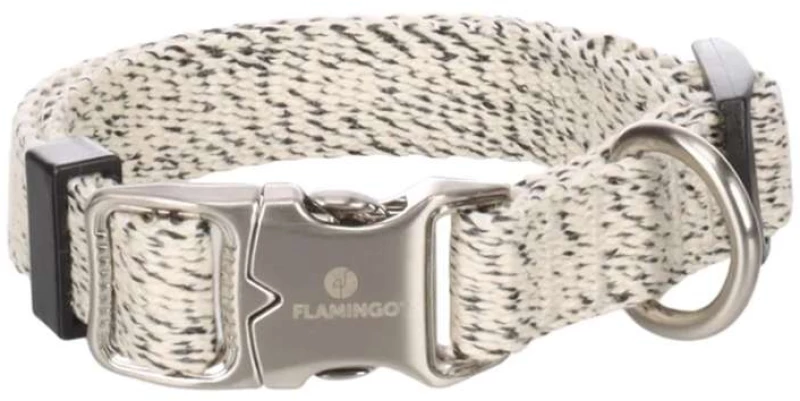 Flamingo Κολάρο Σκύλου Collar Lago White & Black S 15mm x 30-45cm