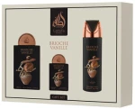 Lattafa Perfumes-Brioche Vanille Dárková sada EDP 100 ml, EDP 20 ml a deospray 200 ml-100ml