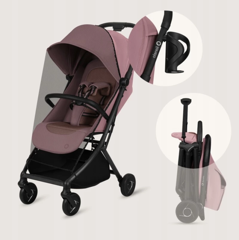 Lionelo Sia Καρότσι Ταξιδίου έως 22kg Pink Rose