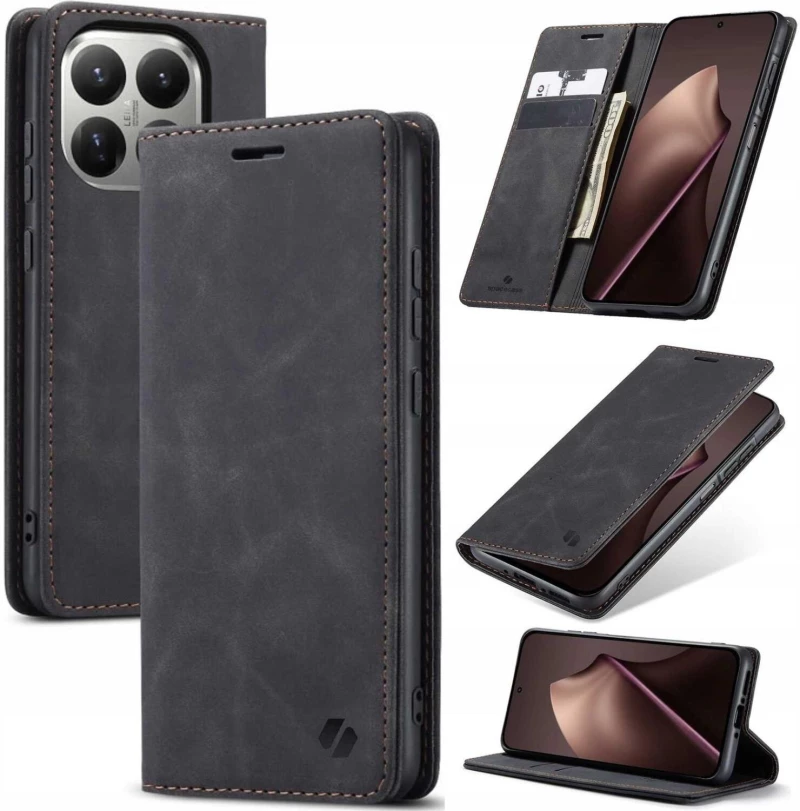 Θήκη Xiaomi 15T Spacecase Wallet Πορτοφόλι - Black (5905719132798)