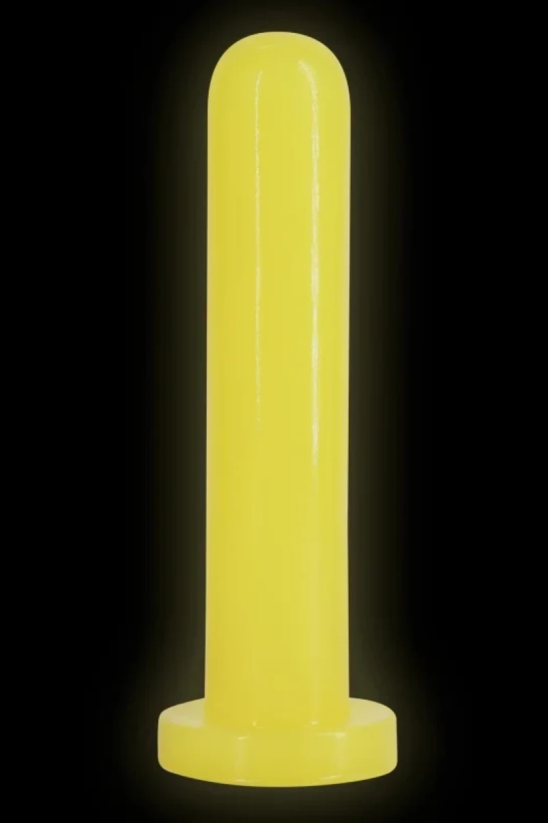 Firefly Thrill - Ομοίωμα Glow in the Dark με Βεντούζα - Κίτρινο - 20 cm