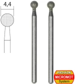 Proxxon 28226 Φρεζάκι διαμαντέ Φ4,4mm 2τεμ