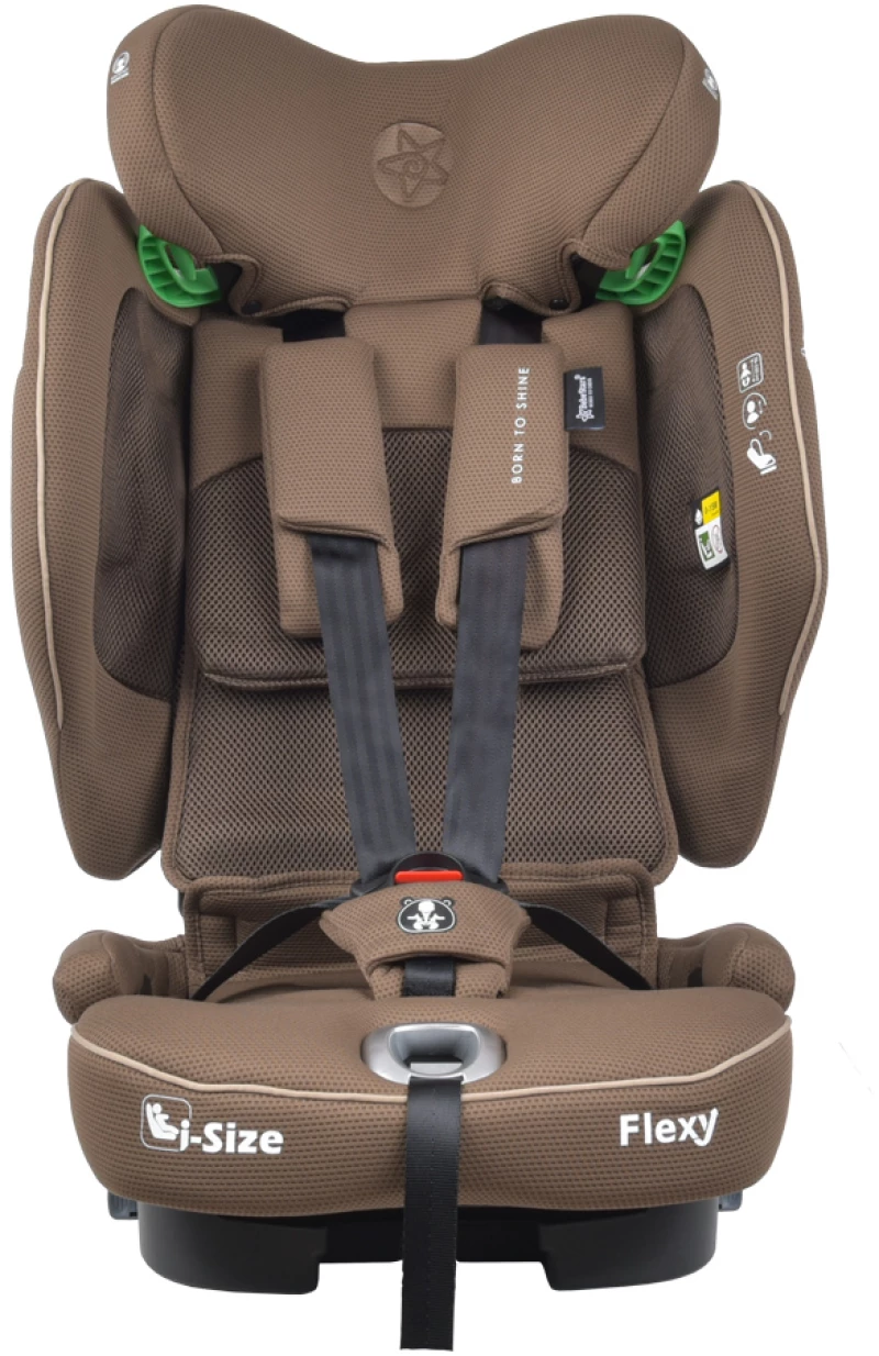 BEBE STARS ΚΑΘΙΣΜΑ ΑΥΤΟΚΙΝΗΤΟΥ FLEXY ISOFIX I-SIZE 76-150cm COFFEE 934-182