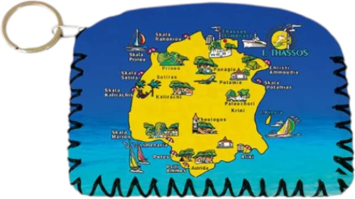 Πορτοφόλι Souvenir μπρελόκ - PVC - Thassos - 14*9cm - 871754