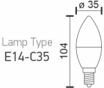 ΛΑΜΠΤΗΡAΣ E14 FILAMENT 7W 6089