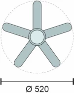 ΑΝΕΜΙΣΤΗΡΑΣ ΟΡΟΦΗΣ LED 24W [ 3000K | 4000K | 6000K ] 3294