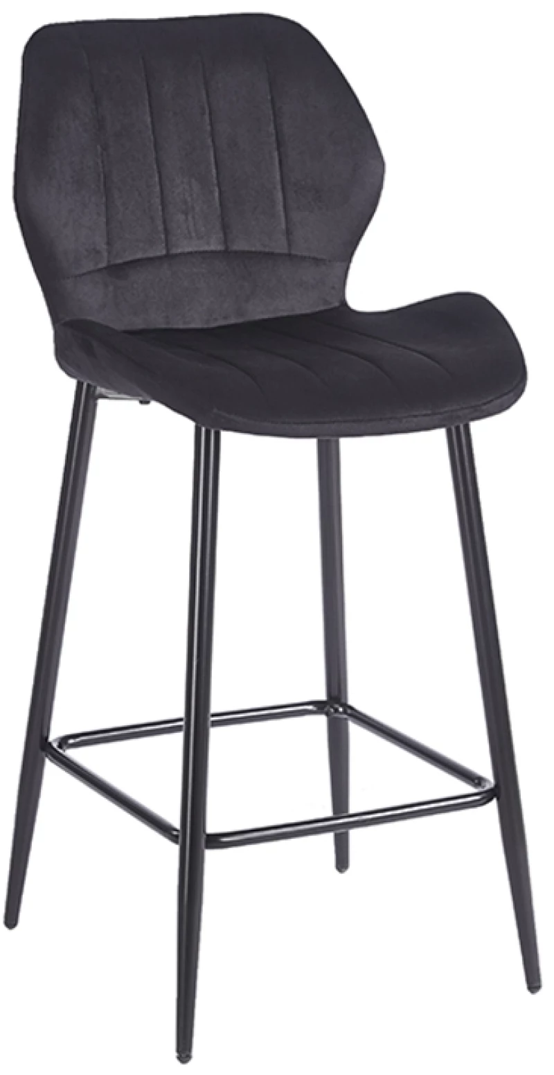 DYLAN BLACK VELVET ΥΦΑΣΜΑ 65εκ. ΣΚΑΜΠΟ ΜΕΤΑΛΛΙΚΟ 46X45X65-95εκ.
