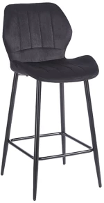 DYLAN BLACK VELVET ΥΦΑΣΜΑ 65εκ. ΣΚΑΜΠΟ ΜΕΤΑΛΛΙΚΟ 46X45X65-95εκ.
