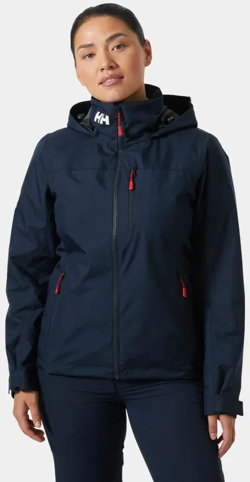 Helly Hansen Crew Hooded Midlayer Sailing Jacket 2.0 Navy Μπουφάν Γυναικείο Χειμωνιάτικο