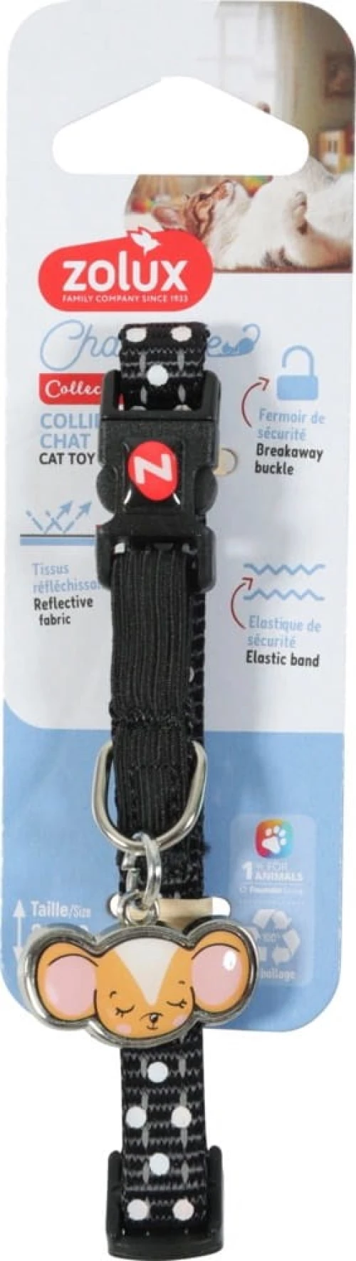 ZOLUX Chatouille black - cat collar
