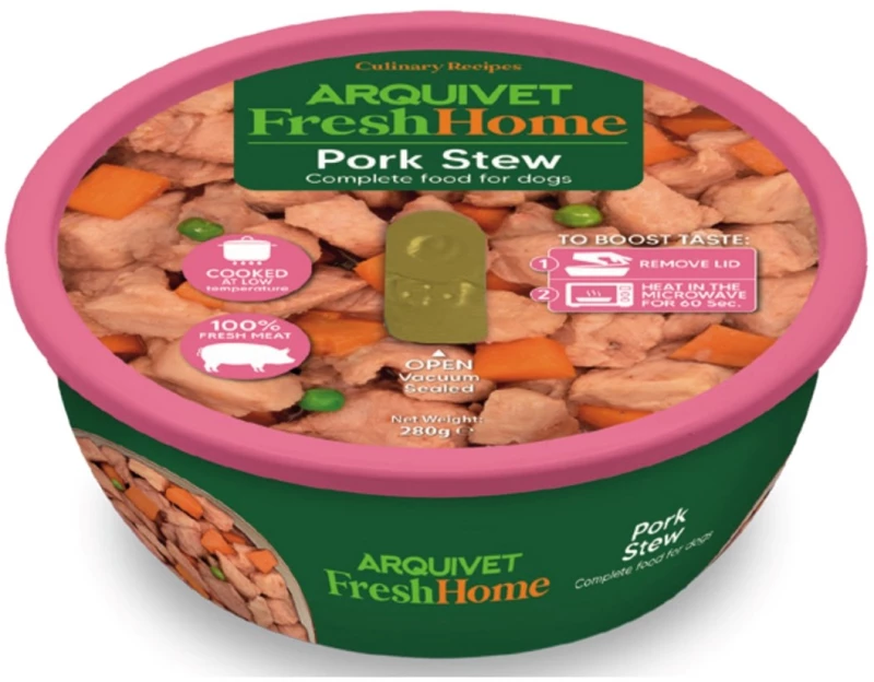 ARQUIVET Fresh Home Pork stew - wet dog food - 280g