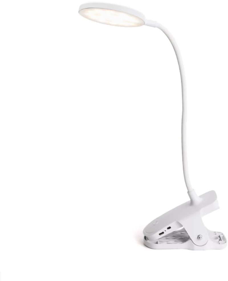 WEIDASI WD-6651 Φωτιστικό Γραφείου LED με κλιπ  Λευκό