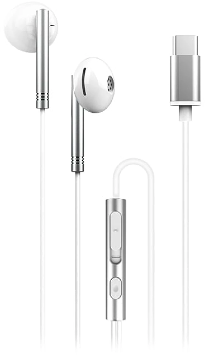 XO EP29 Earbuds Handsfree με Βύσμα USB-C Ασημί