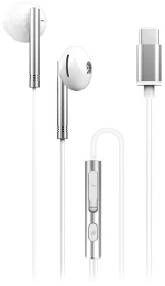 XO EP29 Earbuds Handsfree με Βύσμα USB-C Ασημί