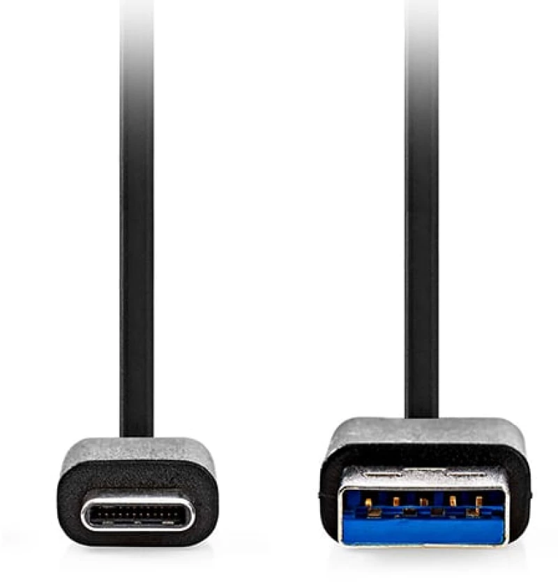 Nedis 233-2500 USB 3.2 Cable USB-C male - USB-A 15W Ασημί 1m (CCGL61600BK10)