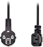 Nedis 233-2740 Schuko - IEC 320 Cable 5m Μαύρο CEGL10020BK50