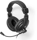 Nedis 233-2702 Over Ear Multimedia Ακουστικά με μικρόφωνο και σύνδεση 3.5mm Jack CHST210BK