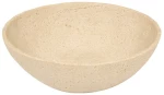 Διακοσμητικό μπωλ Serio pakoworld polyresin μπεζ Φ24.5x7.5εκ