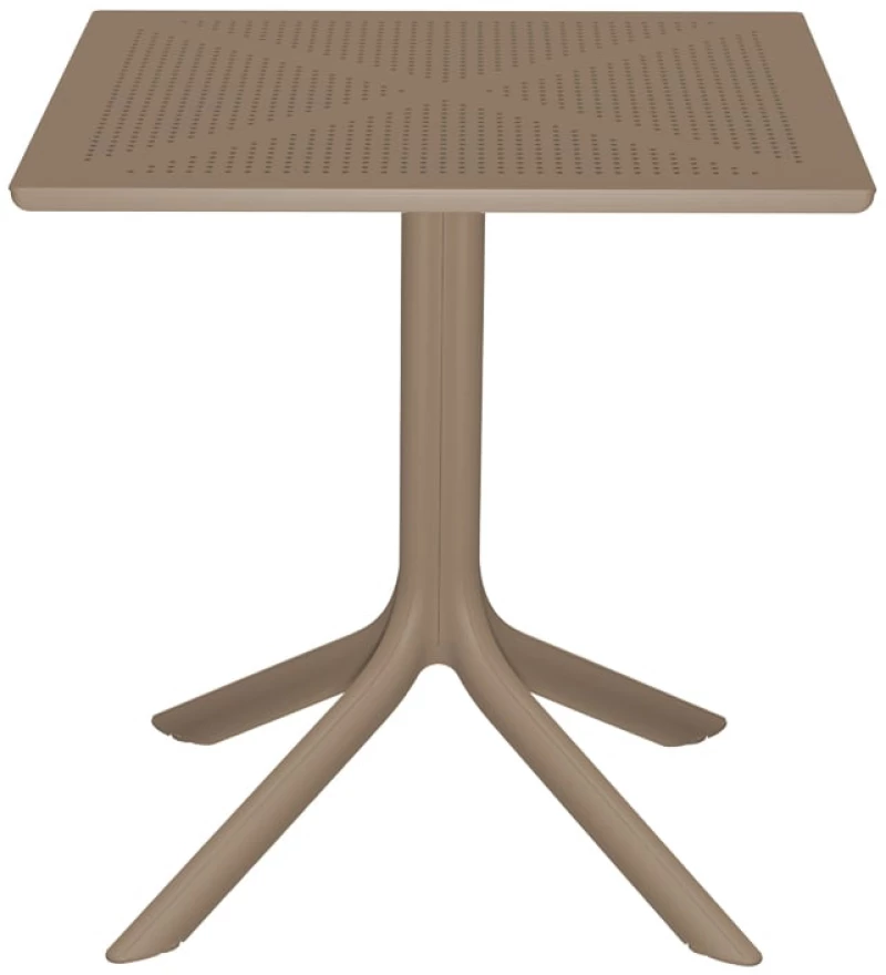 Τραπέζι Groovy pakoworld pp διατρητο cappuccino 60x60x76εκ