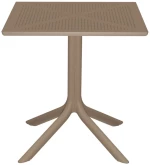 Τραπέζι Groovy pakoworld pp διατρητο cappuccino 60x60x76εκ