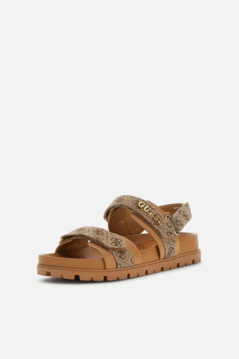Guess FLPZY2FAL03 Γυναικεία Σανδάλια Μπεζ