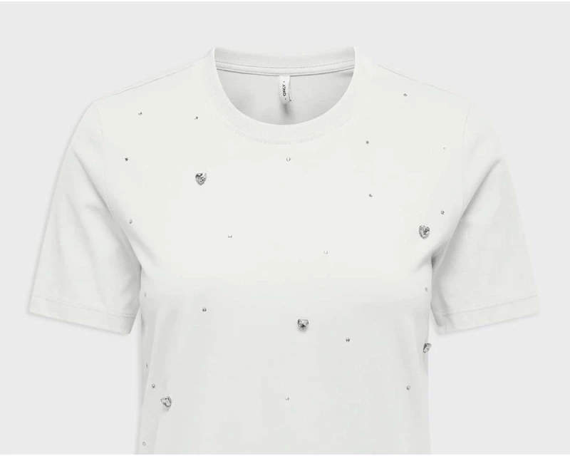 Only 15368933 Γυναικείο T-shirt - Λευκό
