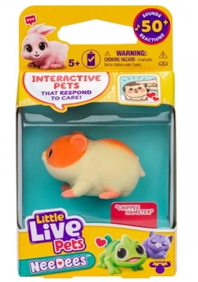 GIOCHI PREZIOSI LITTLE LIVE PETS ΗΛΕΚΤΡΟΝΙΚΟ ΖΩΑΚΙ NEEDES CHIPPEE HAMSTER LP700220