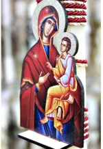 Πασχαλινή Λαμπάδα Παναγία Με Βάση