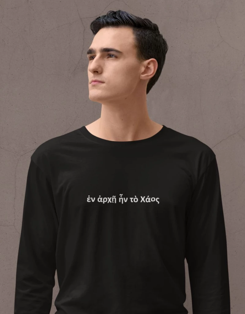 Chaos Μακρυμάνικο T-Shirt - BLACK