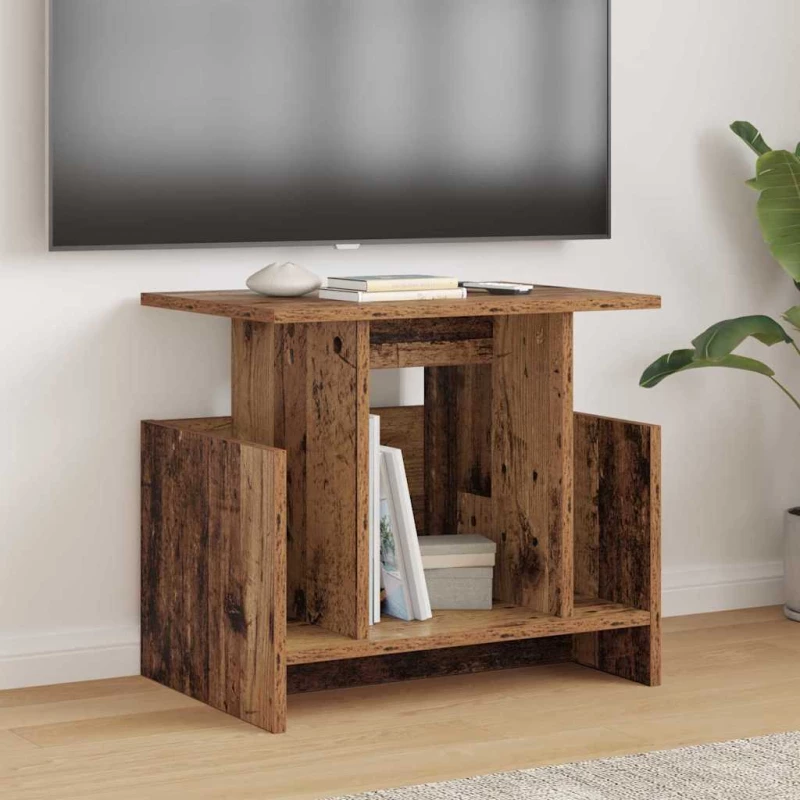Βάση TV 2 pcs Παλιό ξύλο 50 x 35 x 45 cm Επεξεργασμένο ξύλο Καφέ 891013