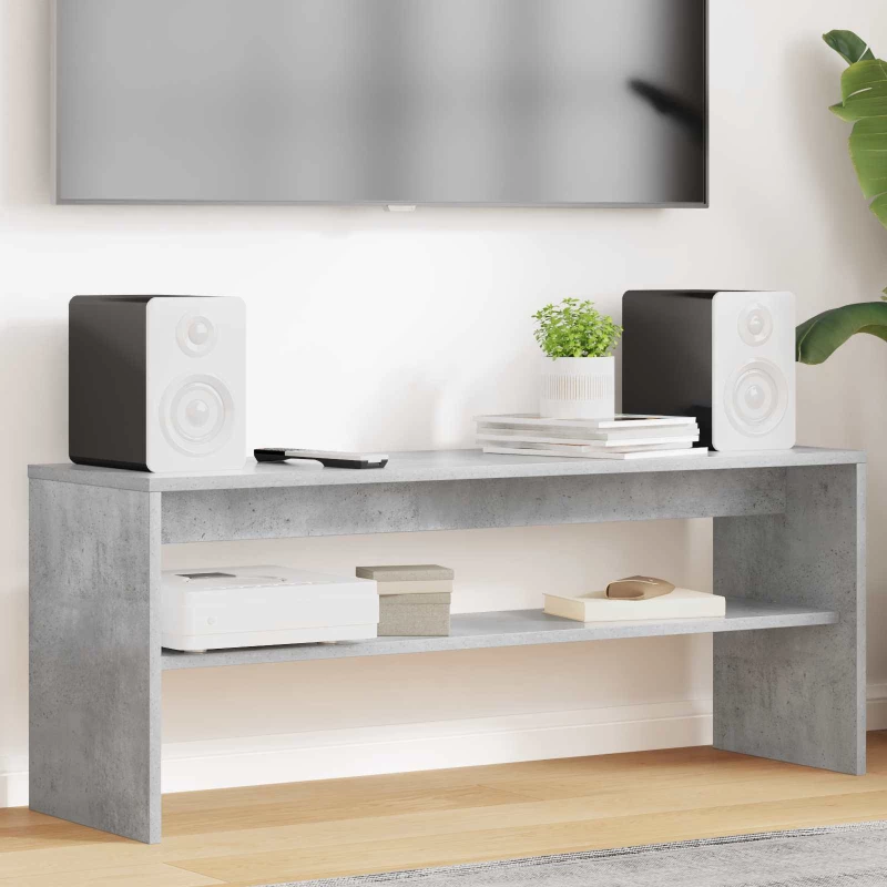 Ντουλάπι TV Σκυρόδεμα Γκρι 100 x 30 x 40 εκ Επεξεργασμένο ξύλο Γκρι 8000335