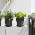 Γλάστρες φυτών 6 pcs Μαύρο Ø 19 x 16 εκ Πλαστικό Μαύρο 3403261