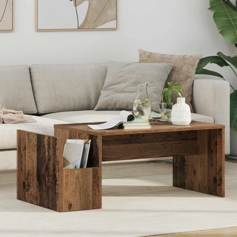 Τραπεζάκι σαλονιού Παλιό ξύλο 90 x 45 x 35 cm Καφέ 8000178