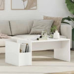 Τραπεζάκι σαλονιού Λευκό 90 x 45 x 35 cm Επεξεργασμένο ξύλο Λευκό 8000172