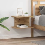 Κομοδίνο 2 pcs Artisan Oak 40 x 30 x 25 εκ Επεξεργασμένο ξύλο Καφέ 891183