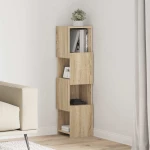 Γωνιακό Ντουλάπι Δρύς Sonoma 25,5x25x102εκ Επεξεργασμένο ξύλο Καφέ 889807