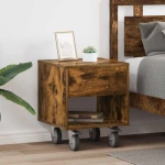 Κομοδίνο 2 pcs Καπνιστό Δρύς 40,5 x 40 x 48 εκ. Καφέ 891065