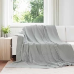 Ριχτάρια 6 pcs Γκρι 240 x 270 εκ. Μαλλί Γκρι 42016804