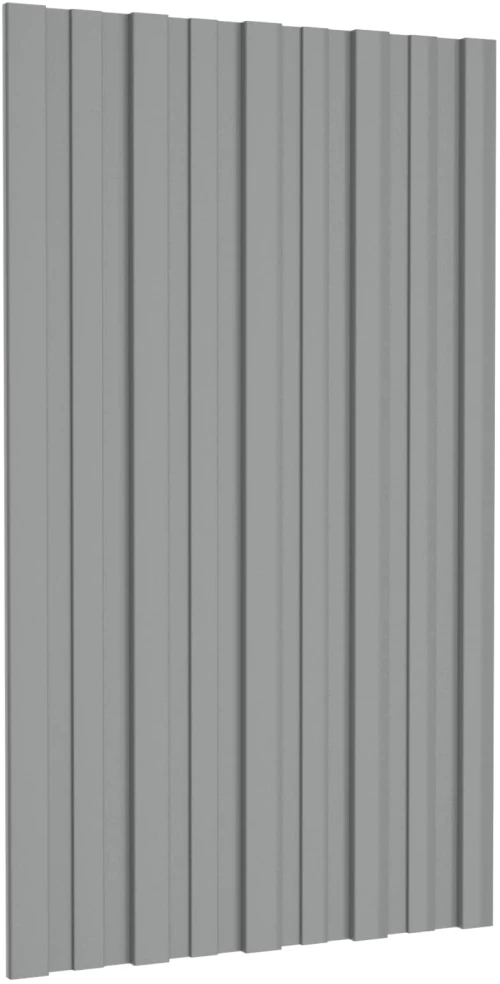 Πάνελ οροφής 36 pcs Γκρι 80 x 45 cm Γαλβανισμένος χάλυβας Γκρι 42047112