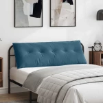 Μαξιλάρι Πλάτης Μπλε 140 x 50 cm Υφασμάτινο Κορντουρά Μπλε 42014846