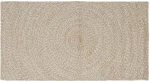 Χαλί Φυσικό και Λευκό 80 x 150 cm Γιούτα Λευκό 42010597