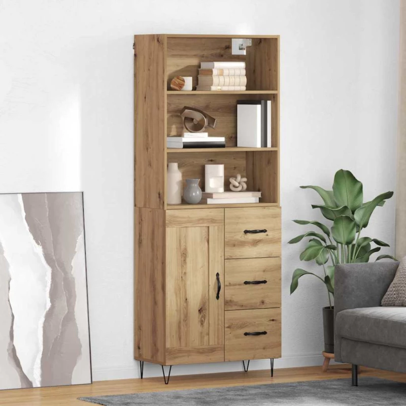 Highboard Artisan Oak 69,5 x 32,5 x 180 εκ Επεξεργασμένο ξύλο Καφέ 3415880