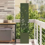 Οθόνη Ιδιωτικότητας Κήπου Floral Λαδί 32 x 140 εκ. Ελιά 876409
