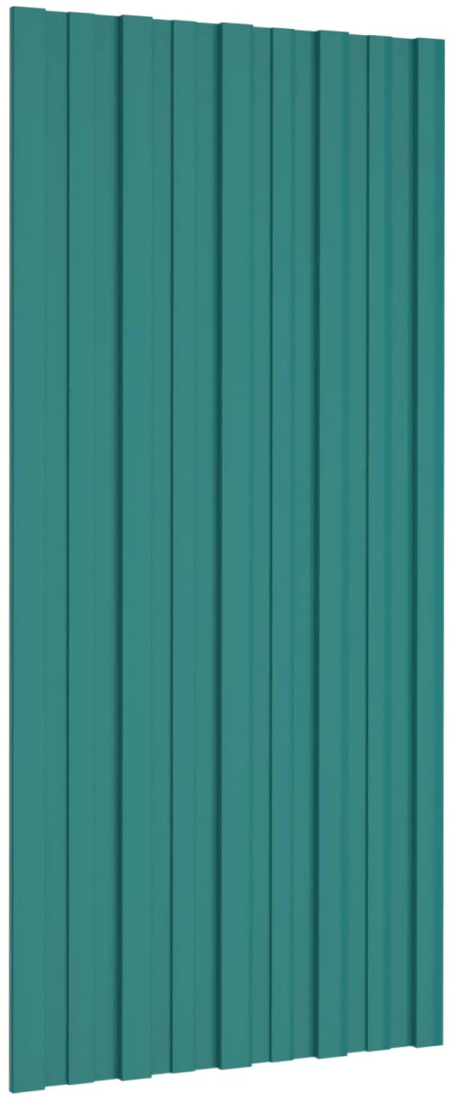 Πάνελ οροφής 36 pcs Πράσινο 100 x 45 cm Γαλβανισμένος χάλυβας Πράσινο 42047122