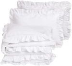 Σετ Παπλωματοθήκη Υπέρδιπλη 3 Τεμαχίων Das Home 3174 White 220x240
