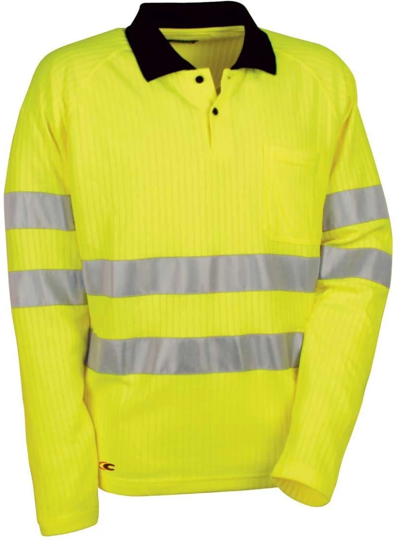 Polo Μπλουζάκι Αντανακλαστικό Cofra New Sun yellow